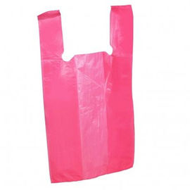 Les sacs à provisions compostables en plastique, coutume ont imprimé le sac de T-shirt d'emballage