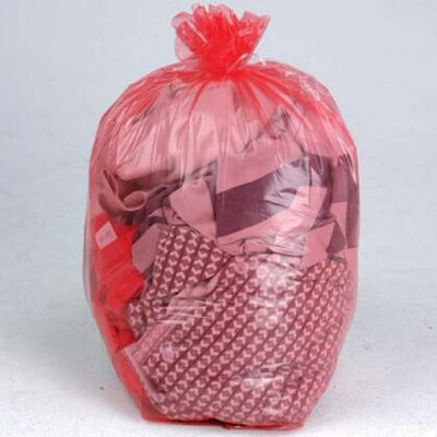 sacs solubles dans l'eau jetables rouges de la blanchisserie 200pcs avec la bande rouge
