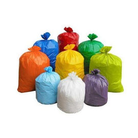 Sacs en plastique colorés biodégradables faits sur commande de poubelle de PLA de sacs de déchets de preuve de fuite