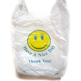 Sacs à provisions biodégradables imprimés par coutume, sachets en plastique dégradables de PLA