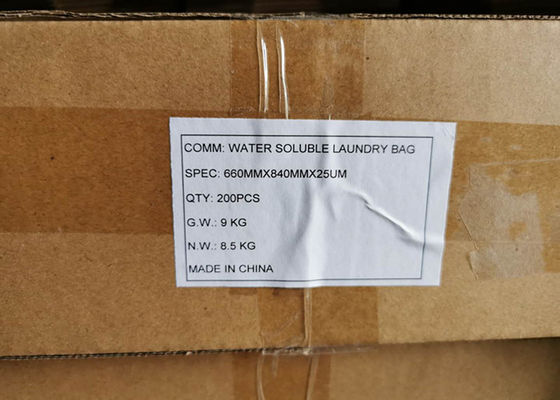 Sac à linge soluble dans l'eau chaude, à dissolution médicale directe d'usine, pour le contrôle des infections